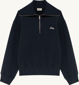 Autry FELPA CON MEZZA ZIP E LOGO CLUB DONNA