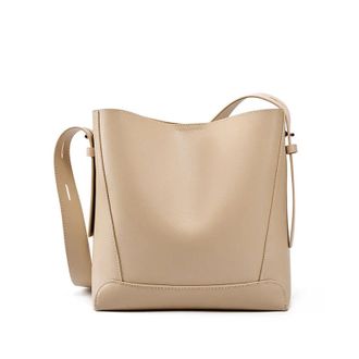 Generic Womens Shoulder Bag Bucket Bags Large Capacity Women Crossbody(Khaki)