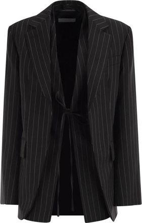 Sportmax Spxdivina Tailored Blazer - Dames - Blazers - Zwart - XS - Wol - Jassen