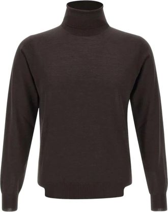 FILIPPO DE LAURENTIIS Coltrui - Heren - Truien - Bruin - Maat: 2XL Wol