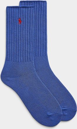 Polo Ralph Lauren Mens Contrast logo ribbed socks