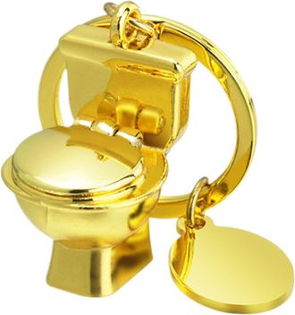 Generic Toilet Pendant - Novelty Key Holder, Metal Keychain Organizer, Funny Gift Keyring, Durable and Portable, Reliable Crafted Finish, Key Accessories for 