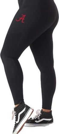 KADYLUXE Womens Black Alabama Crimson Tide 7/8 Mixed Media Pocket iLeggings at Nordstrom, Size Medium