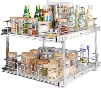 OEM Ausziehbares Gew&uuml;rzregal (508x539x383 Mm) Sp&uuml;lschrankregal K&uuml;chenschrank, Schiebeschublade Waschbecken Gew&uuml;rzregal Schrank Organizer Unterschrankregal