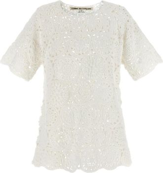 Comme Des Gar&ccedil;ons Off White Crew Neck T-Shirt