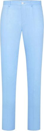 Philipp Plein Linnen Lange Broek - Heren - Chinos - Blauw - M - Linnen - Broeken