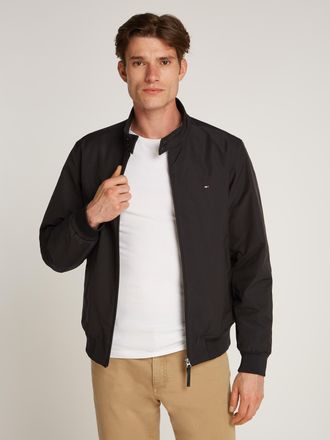Tommy Hilfiger Blouson TOMMY HILFIGER HARRINGTON JACKET, Herren, Gr. XXL, schwarz, Web, Obermaterial: 54% Elastomultiester, 46% Polyester, normal h&uuml;ftlang, Rippb&uuml;ndc