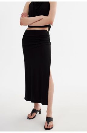 LaMarque Lilou | Midi Knit Skirt in Black at Nordstrom, Size Xx-Small