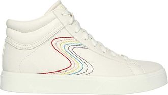 Skechers Kinderen Edenlx Classic Swirl Leer Flat Sneakers (Off White/Multi-kleurig)