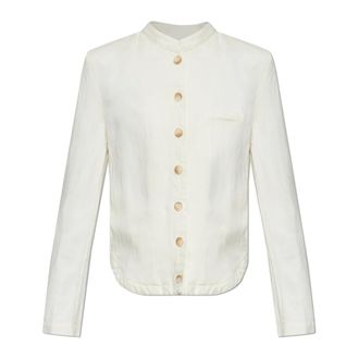 Emporio Armani Light Jackets, female, Beige, Size: 2XS Pocket Jacket