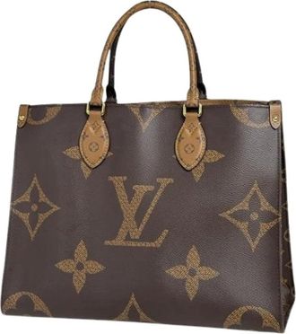 Louis Vuitton Pre-owned Vintage Monogram Reverse Tote Bag - Dames - Vintage Shopper - Bruin - ONE Size - Vintage