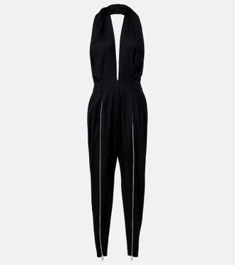 Coperni Halterneck virgin wool jumpsuit