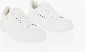 Alexander McQueen Low Canvas Sneakers with Rubber Toe size 41