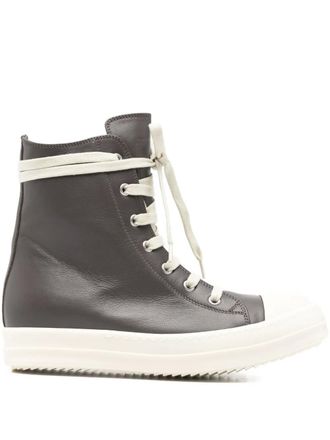 Rick Owens lace-fastening sneakers - Brown