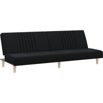 vidaXL Sof&aacute; Cama De Tela Negro Vidaxl