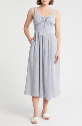 Blu Pepper Sleeveless Midi Dress in Navy at Nordstrom Rack, Size Medium