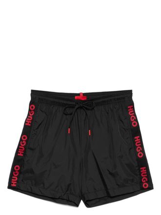 HUGO BOSS Costume da bagno con logo - Nero