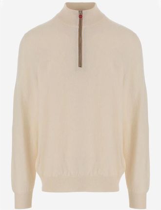 Kiton Heren, Truien, Beige, Maat: 2XL Kasjmier
