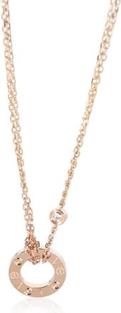 Cartier Pre-Owned Cartier Rose Gold Diamond Love Necklace