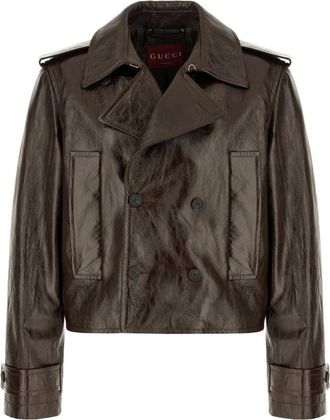 Gucci Hombre, Chaquetas, Marr&oacute;n, Talla: L