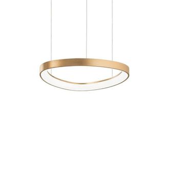 Netlighting Gemini LED Decorative Integrated Pendant Light Brass 3000K in Yellow