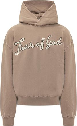 Fear of God Beige Pearl Logo Hood Sweatshirt