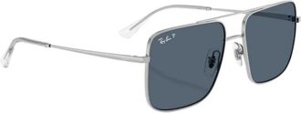 Ray-Ban Stijlvolle Unisex zonnebril met UV-bescherming - Heren - Zonnebrillen - Grijs - 56 MM - Accessoires