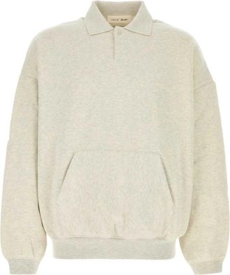 Fear of God Melange Cotton Blend Sweatshirt - Heren - Sweatshirts - Grijs - XL - Katoen - Hoodies & sweatvesten
