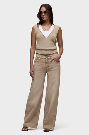 Hudson Rylee Pintucked Loose in Iced Latte at Nordstrom, Size 30 X 32