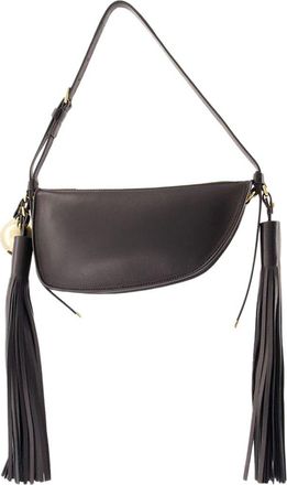 Burberry Black Lambskin Mini Shield Sling Shoulder Bag, Never Carried (Authentic Pre-Loved)