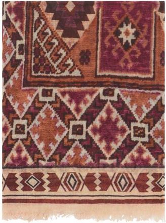 Gerard Darel Raissa Patterned Scarf in Bordeaux at Nordstrom