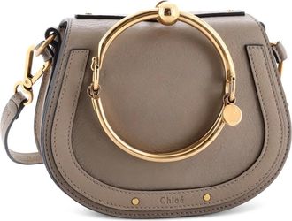 Chlo&eacute; Nile Leather Small crossbody bag - Bruin
