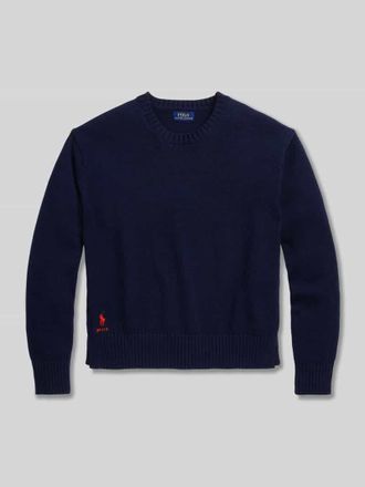 Polo Ralph Lauren Regular Fit Strickpullover aus reiner Baumwolle in Marine, Gr&ouml;&szlig;e XXL