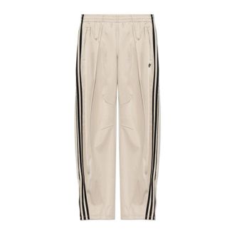 adidas Firebird Barrel Track Pants - Dames - Sweatpants - Beige - XL - Polyester - Broeken