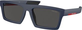 Prada PS02ZSU MAG06F Mens Sunglasses Blue Size 55