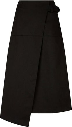 STUDIO TOMBOY Gonna lunga con cintura - Nero