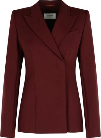 Sportmax Blazer con revers a lancia - Rosso