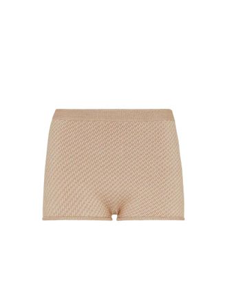 Fendi Beige FF wool shorts