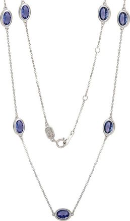 Suzy Levian 14K 1.00 Ct. Tw. Tanzanite Station Necklace