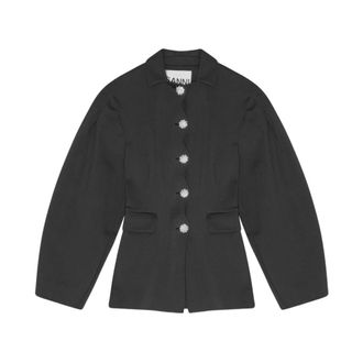 Ganni Mujer, Chaquetas, Gris, Talla: S