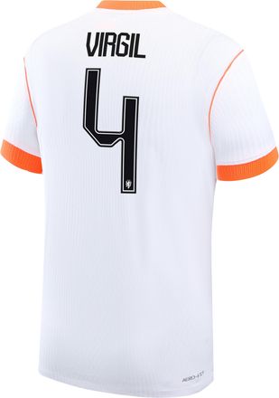 Nike Virgil van Dijk Netherlands National Team 2026 Match Away Nike Mens Dri-FIT ADV Soccer Jersey in White | NN203949364-NED