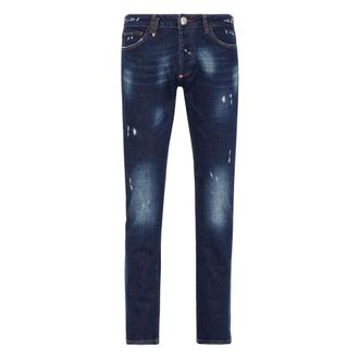Philipp Plein Heren, Jeans, Blauw, Maat: W30 Denim