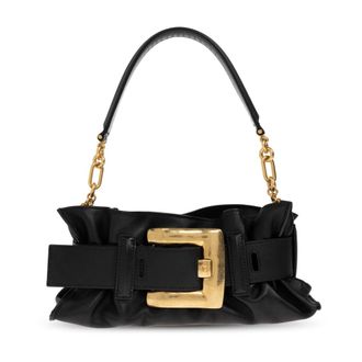 Balmain Shoulder Bags, female, Black, Size: ONE SIZE Anthem Mini Shoulder Bag