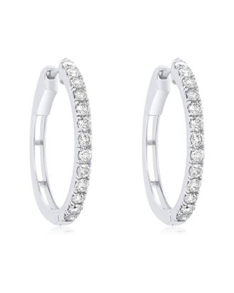 Diana M. Jewels Fine Jewelry 14K 1.00 ct. tw. Diamond Hoops