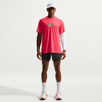 Nike Mens Stride Dri-FIT 5 Brief-Lined Running Shorts in Black | IO1421-010