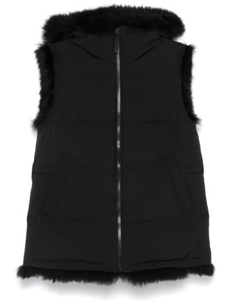 Yves Salomon reversible gilet - Black