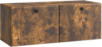 vidaXL Mueble De Tv De Pared 78,5 X 31 X 30 Cm Roble Ahumado Vidaxl