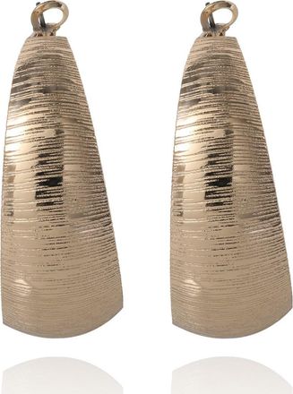 BCBGeneration Matte Textured Gold Hoop Earrings at Nordstrom