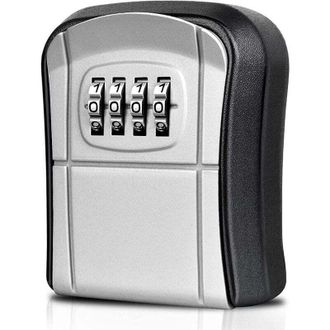 OEM Caja De Seguridad Para Llaves De Pared, Mini Caja De Seguridad Para Exteriores Con Estuche Impermeable, C&oacute;digo Reiniciable De 4 D&iacute;gitos -- Crezuo