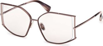 Max Mara MM0142 36Y Womens Sunglasses Brown Size 59